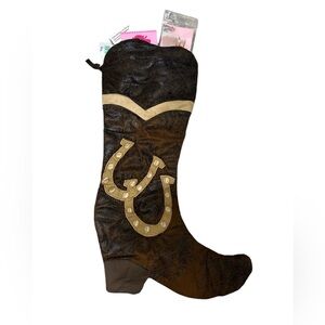 Cowboy Western Boot
Christmas Stockings Faux Suede, Leather
